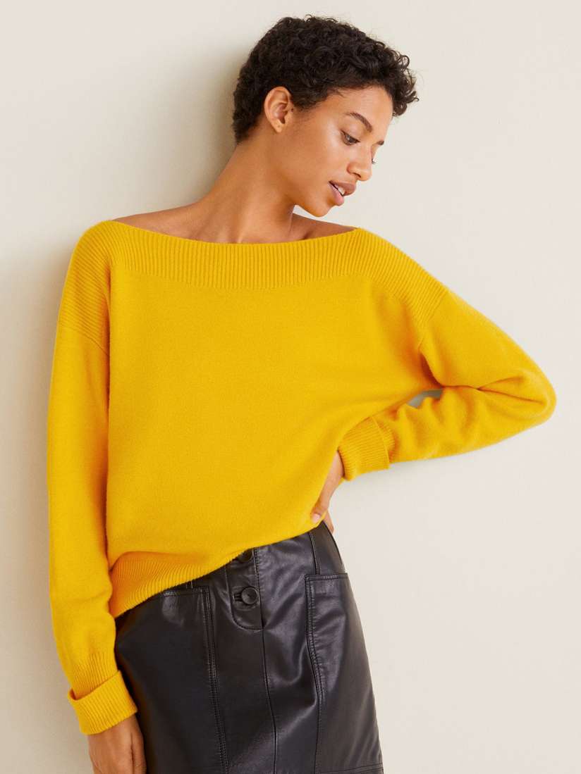 Mango yellow sweater hotsell