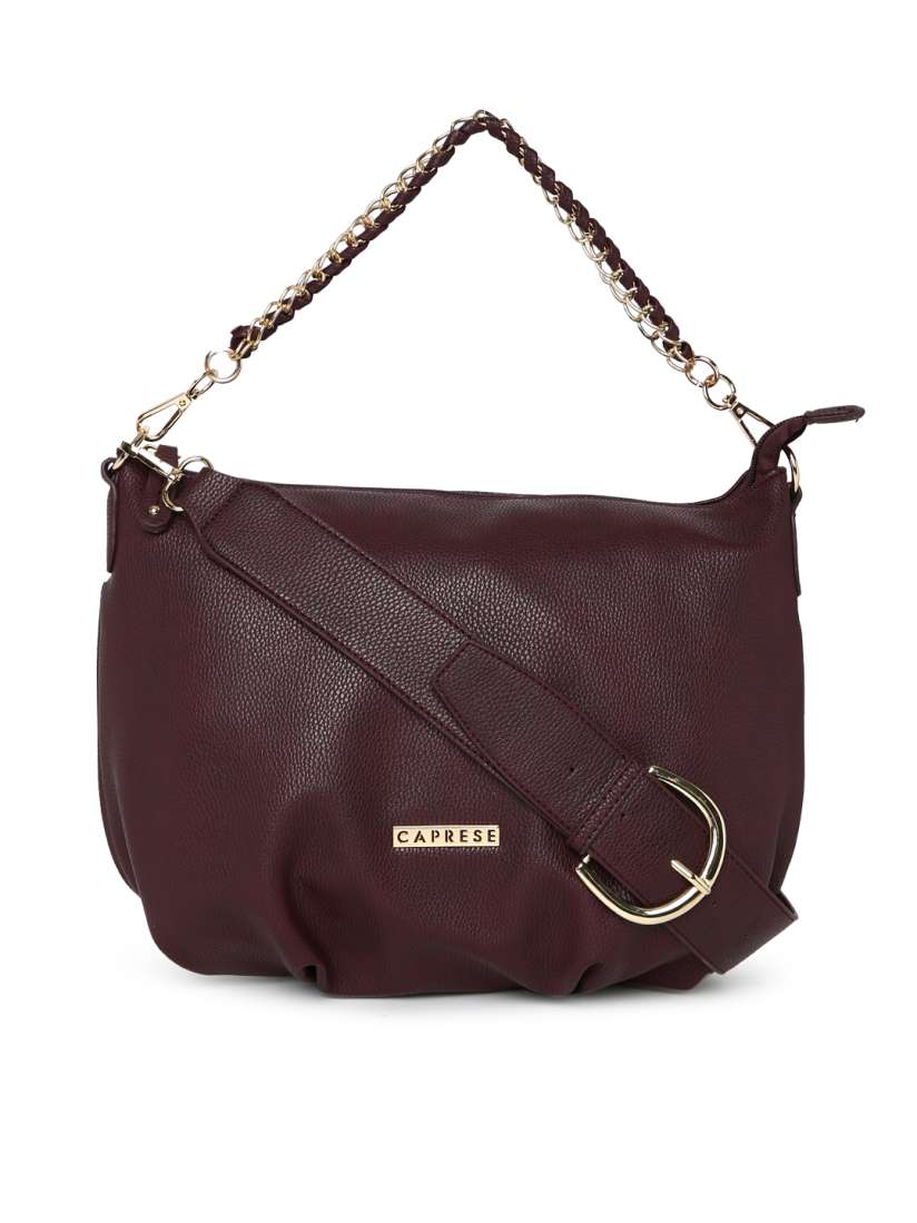 Caprese maroon solid handheld bag discount
