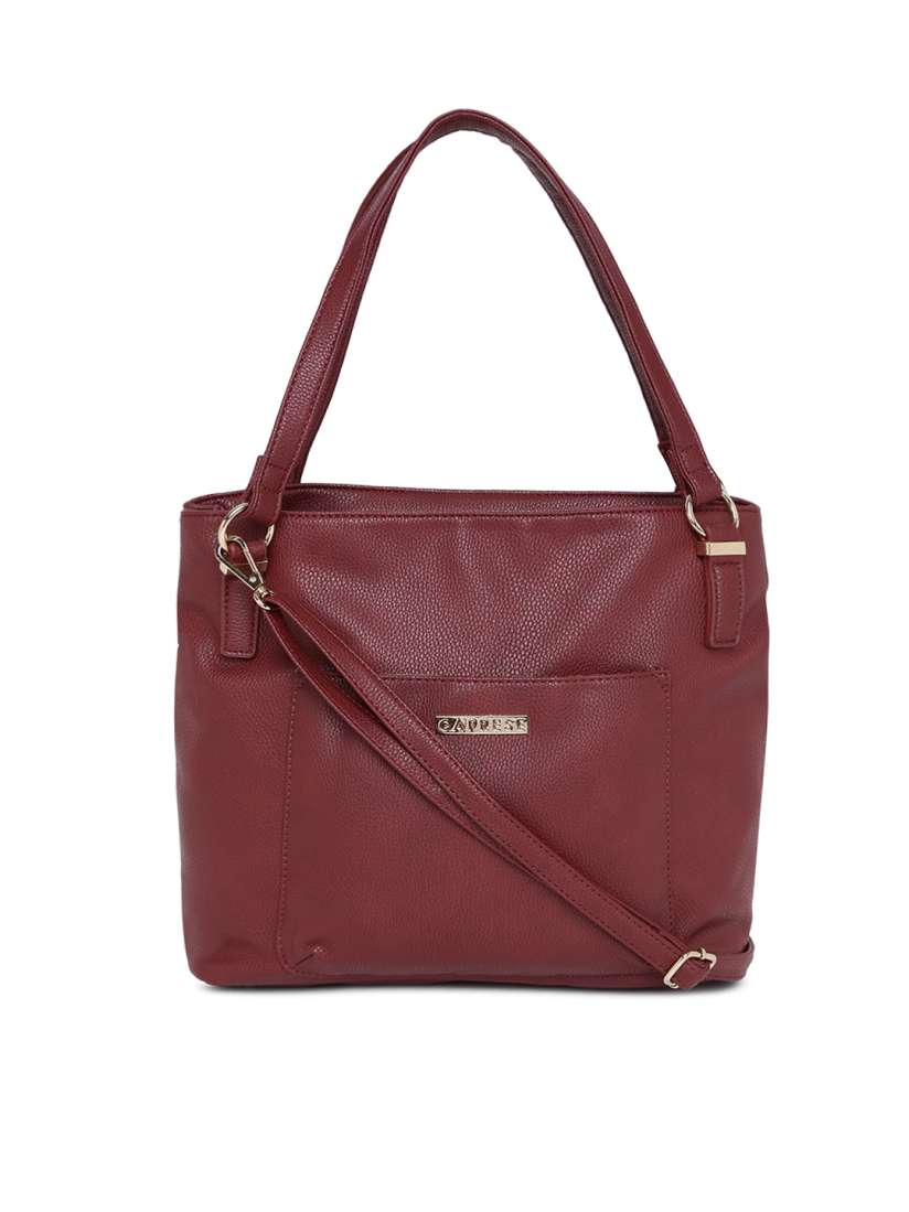 Caprese burgundy solid shoulder bag best sale
