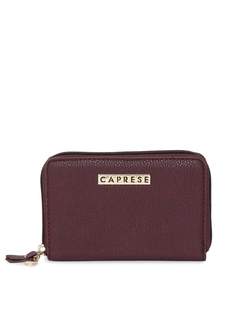 Buy Caprese Women Maroon Solid Passport Holder Wallets for Women 7786011 Myntra
