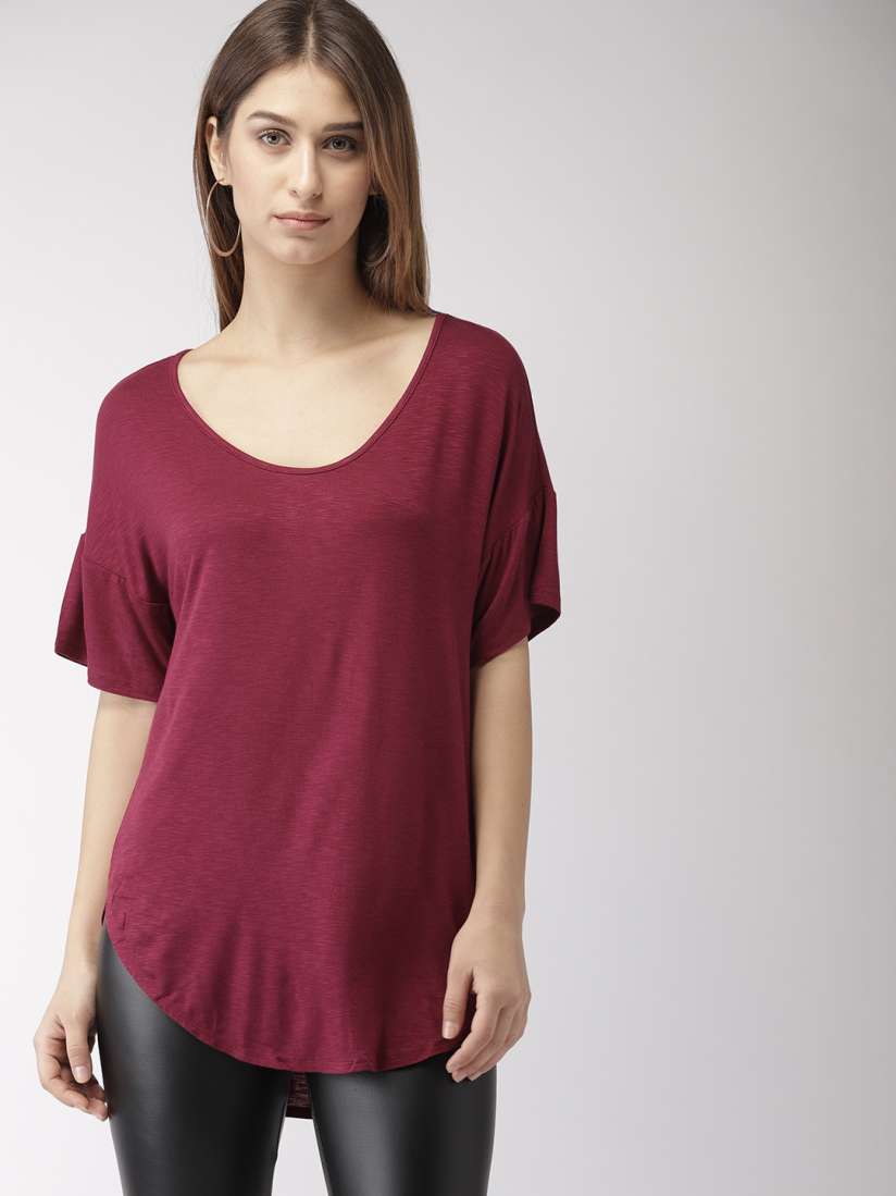 Maroon top forever 21 on sale
