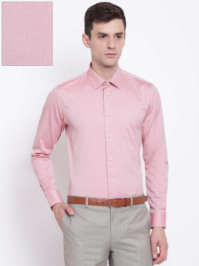 Buy Blackberrys Men Pink Slim Fit Solid Formal Shirt Shirts for Men 7796249 Myntra