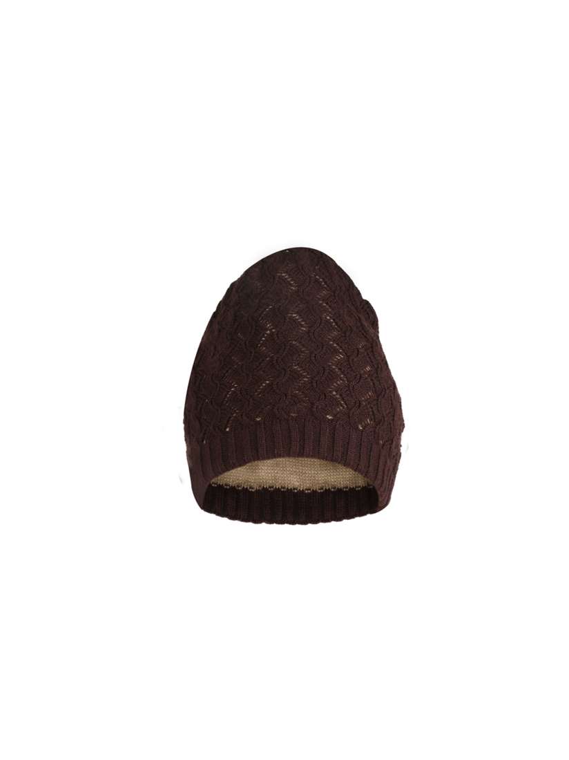 Buy FabSeasons Unisex Brown Self Design Beanie Caps for Unisex 7800567 Myntra