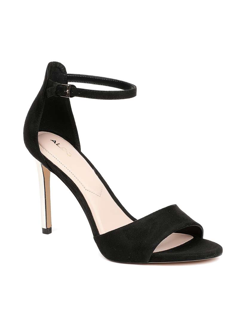 Buy ALDO Women Black Solid Sandals Heels for Women 7805479 Myntra