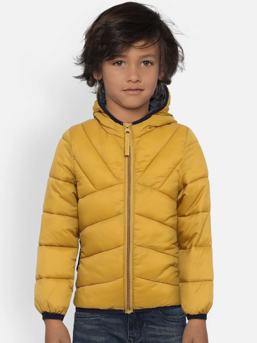 Buy Marks Spencer Boys Yellow Solid Padded Jacket Jackets for Boys 7807429 Myntra