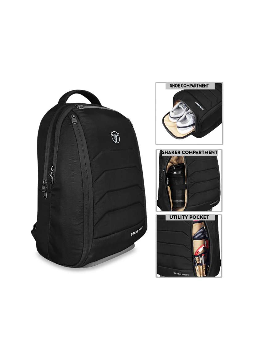 Buy URBAN TRIBE Unisex Black Solid Backpack Backpacks for Unisex 7819245 Myntra