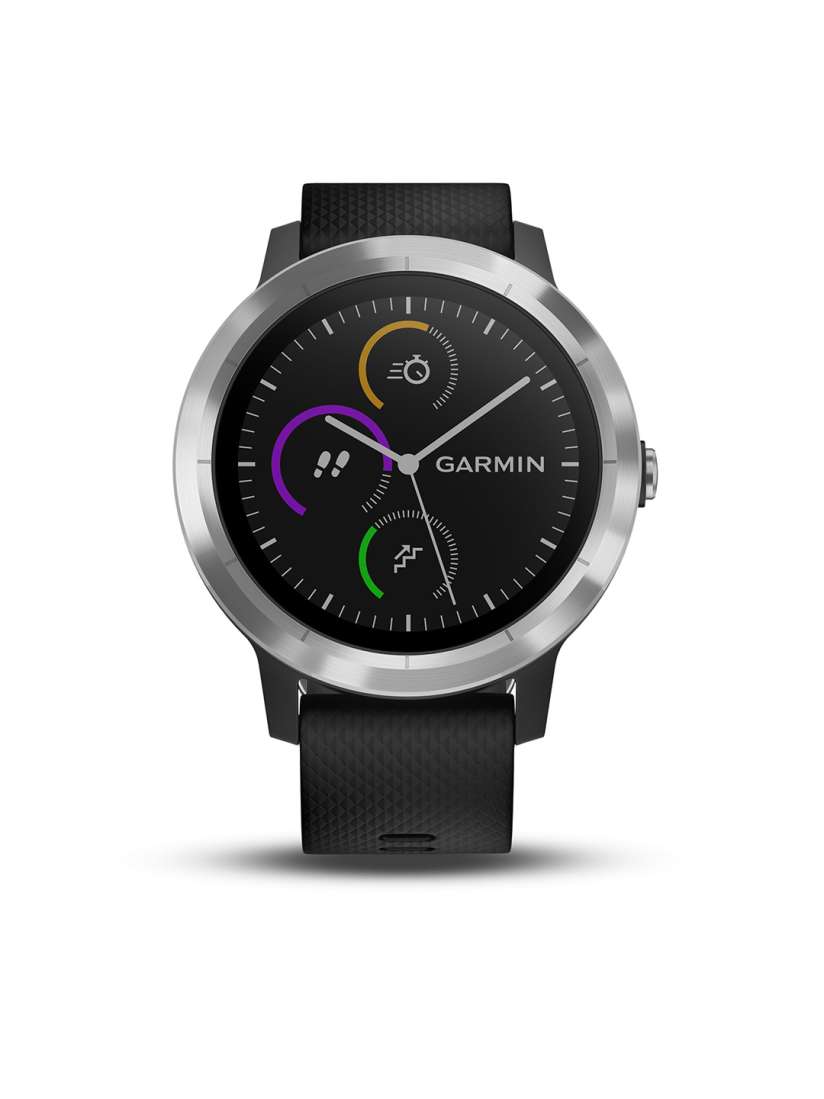 Buy Garmin Vivo Active 3 Black Stainless Smart Watches for Unisex 7820279 Myntra