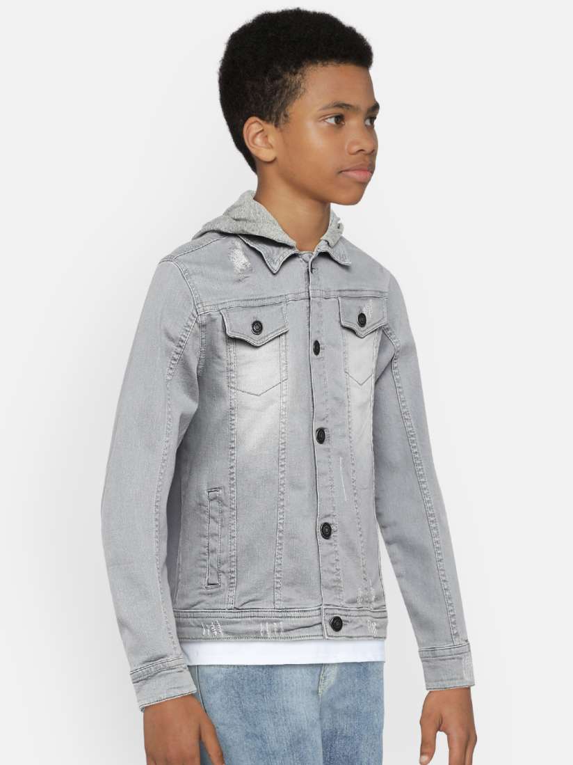 Boys gray jacket on sale