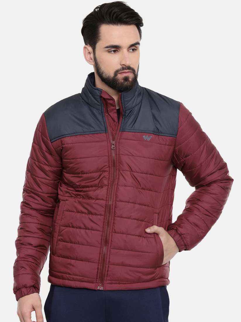 Wildcraft blue solid casual jacket outlet