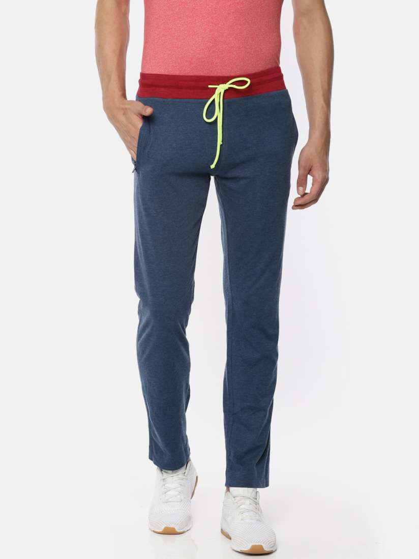 Buy Park Avenue Men Blue Solid Track Pants Track Pants for Men 7835425 Myntra