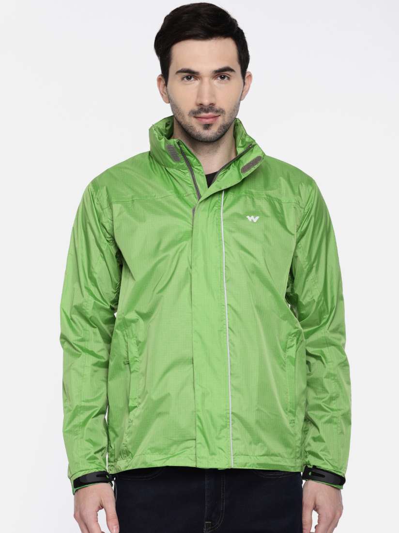 Buy Wildcraft Men Green Checked Hooded Rain Pro Jacket Rain Jacket for Men 783729 Myntra