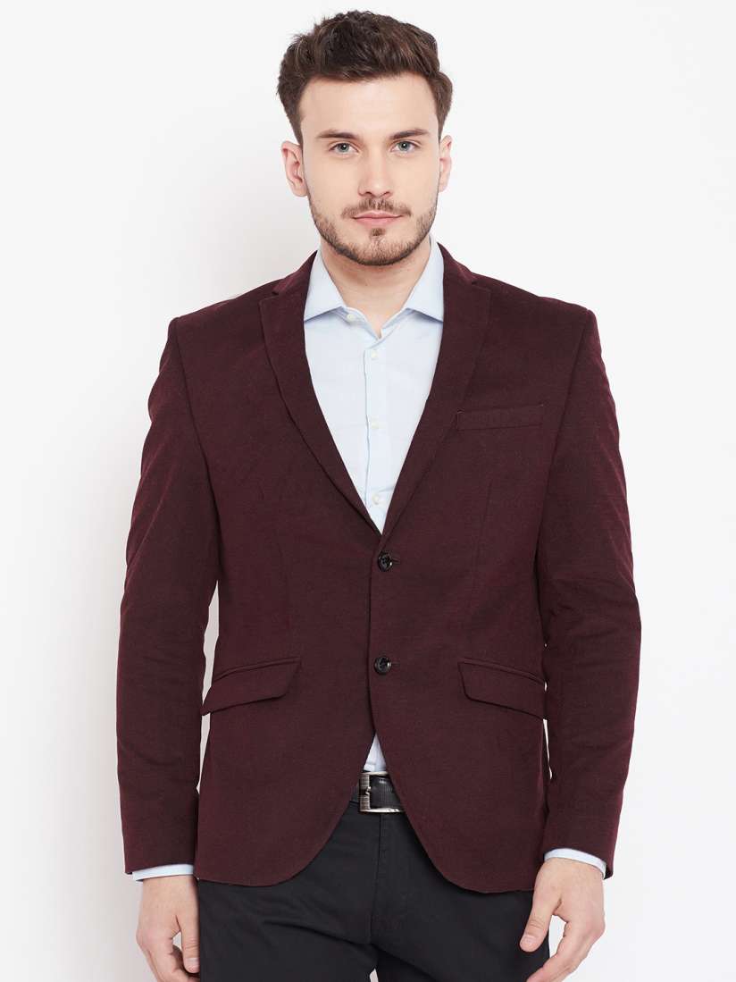 Burgundy single breasted formal coat outlet