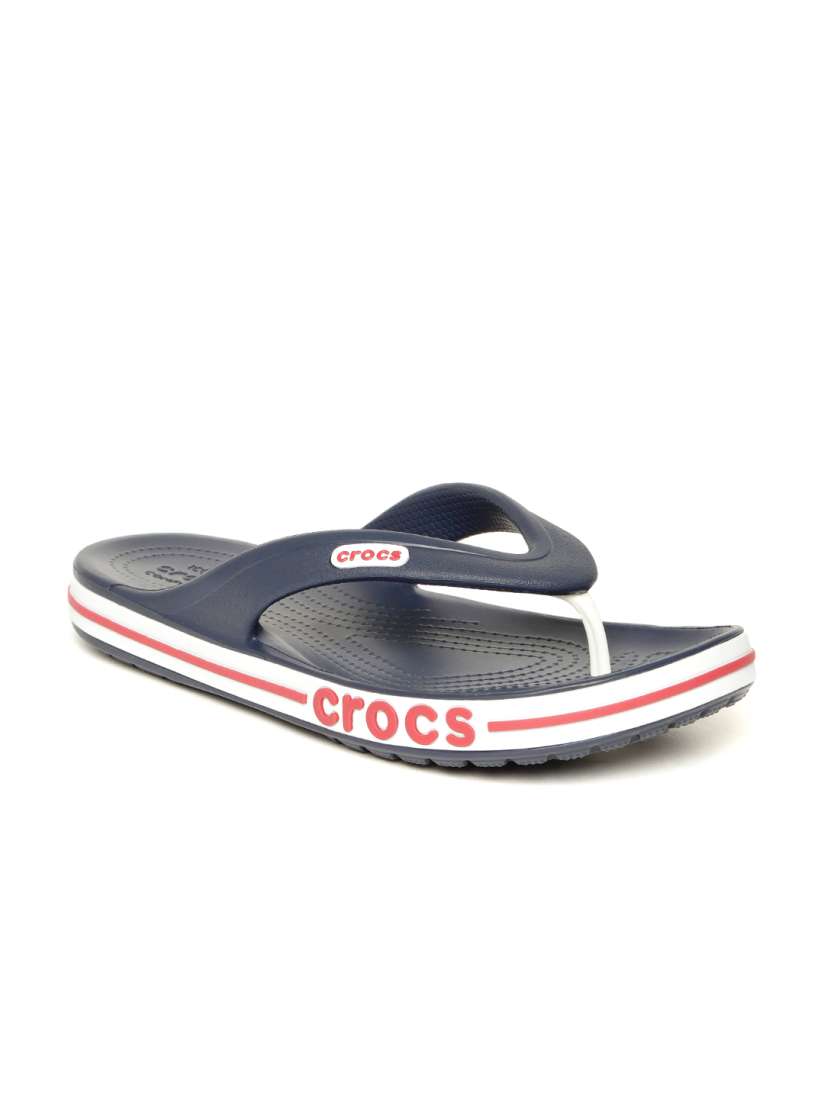Buy Crocs Unisex Navy Bayaband Solid Thong Flip Flops Flip Flops for Unisex 7846869 Myntra