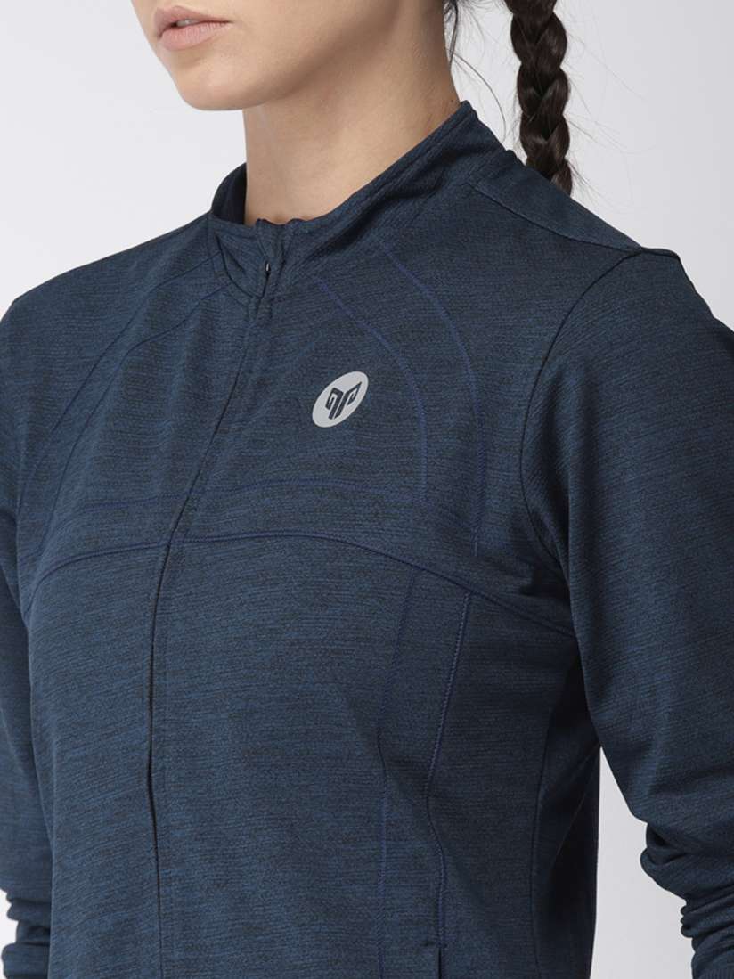 Buy 2GO Women Navy Blue Solid Sporty Jacket Jackets for Women 7855709 Myntra