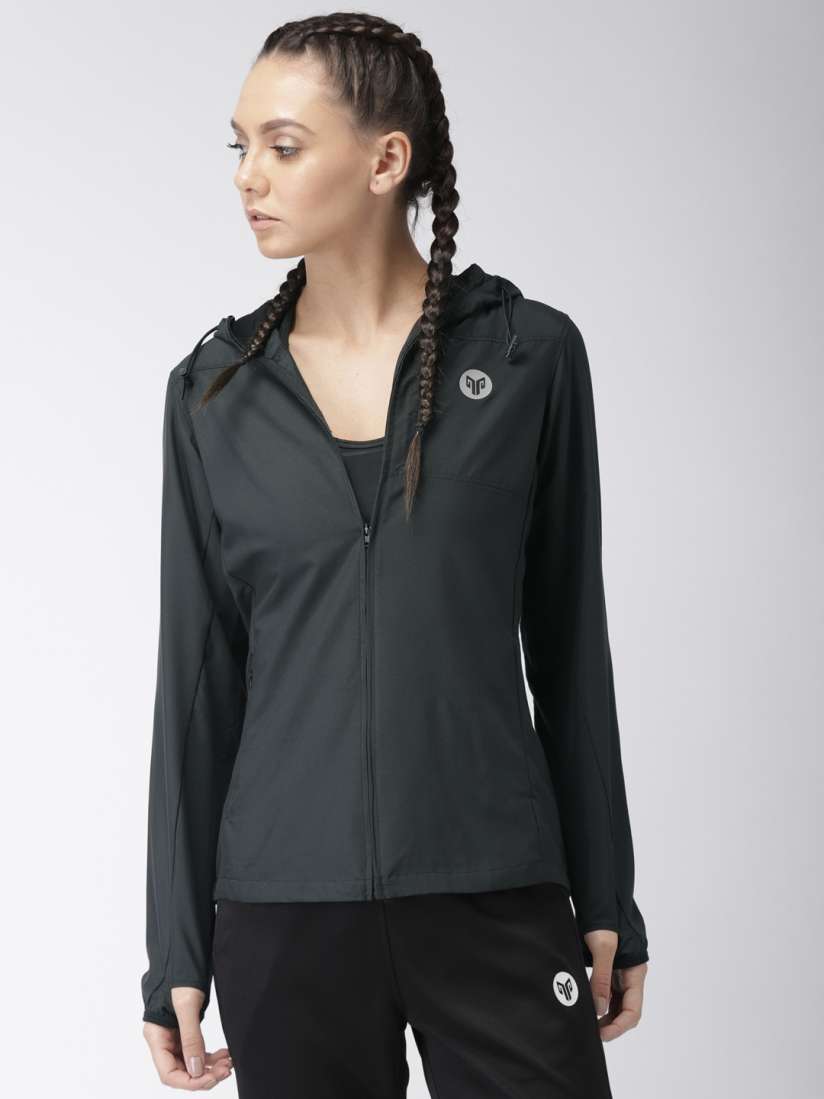 Buy 2GO Women Black Solid Sporty Jacket Jackets for Women 7855795 Myntra