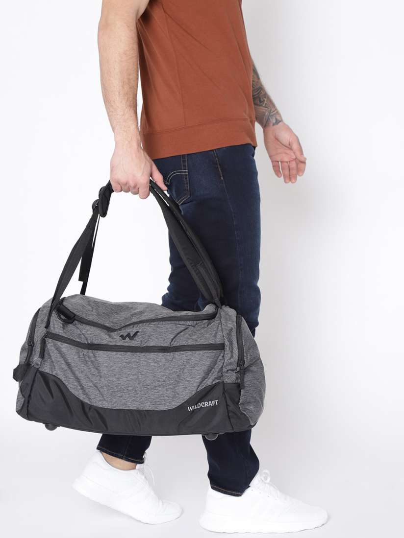 Buy Wildcraft Unisex Grey Black Venturer Colourblocked Duffel Bag Duffel Bag for Unisex 7877951 Myntra