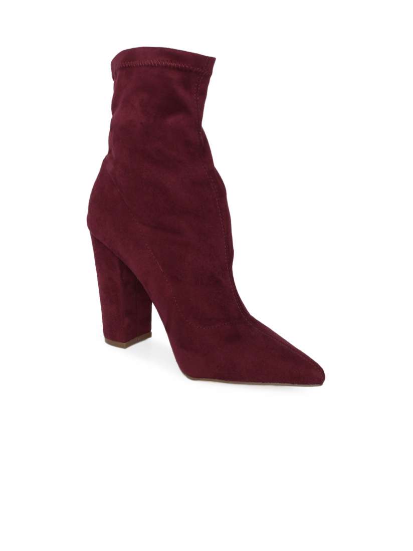 Forever 21 burgundy boots discount