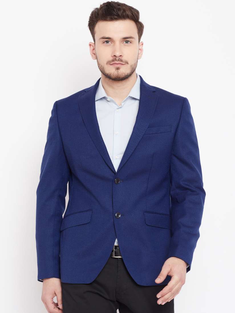 Buy Blackberrys Men Blue Single Breasted Formal Blazer Blazers for Men 7891355 Myntra