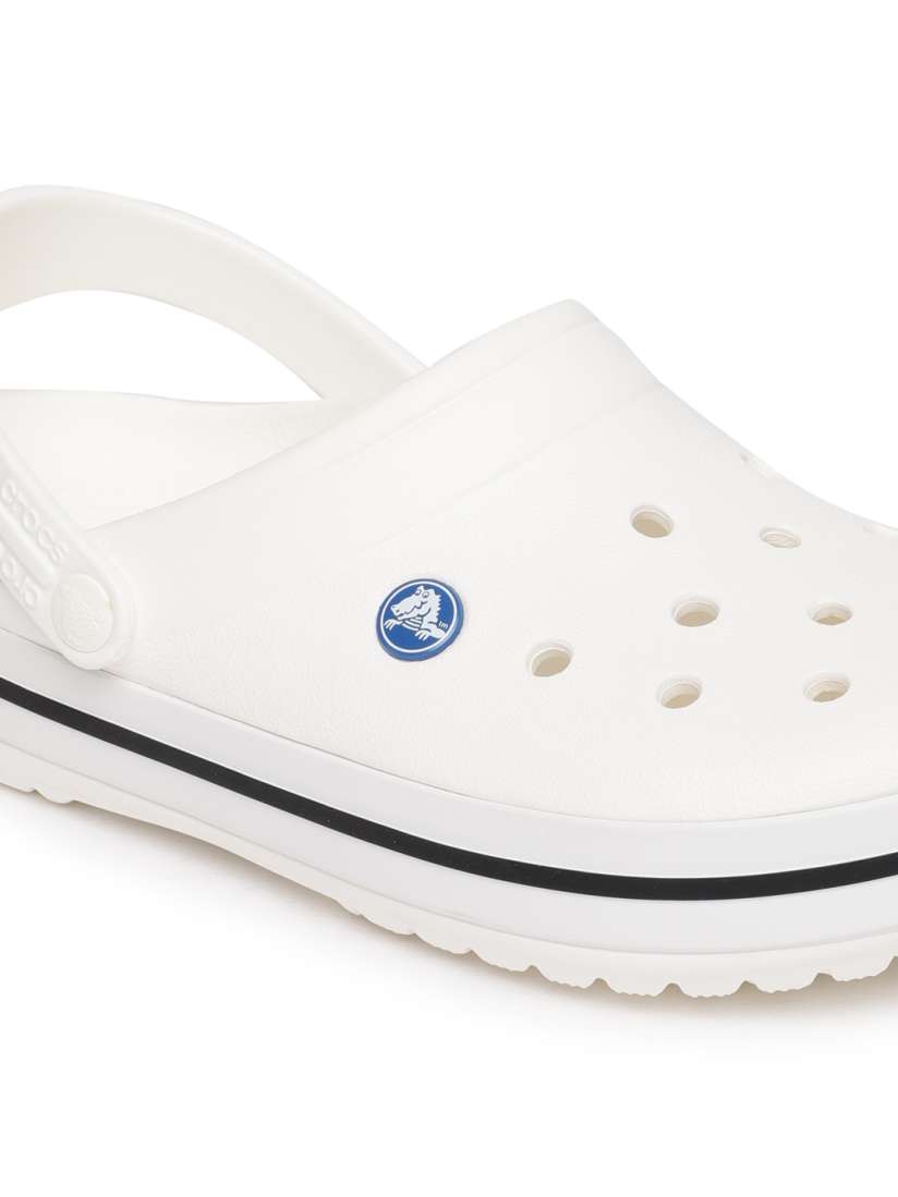 Buy Crocs Unisex White Solid Clogs Flip Flops for Unisex 7897539 Myntra