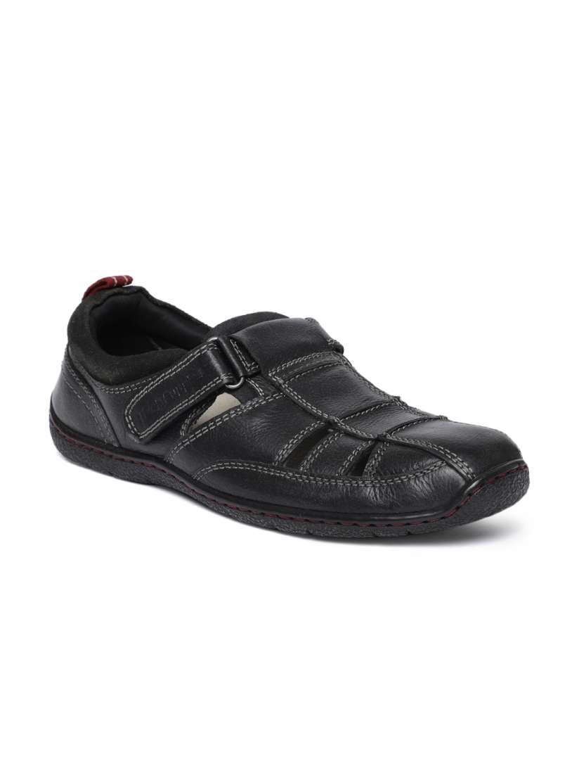 Buy Hush Puppies Men Black Leather Fisherman Sandals Sandals for Men 7899823 Myntra