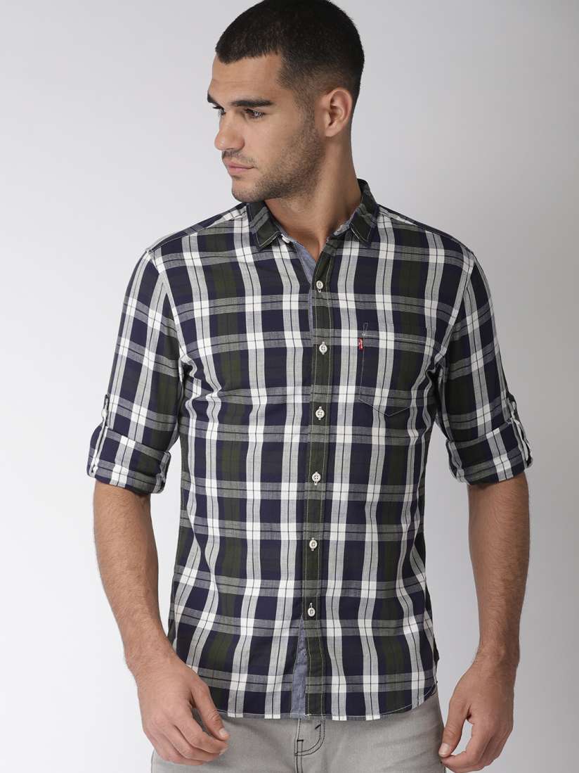 Levi's men's checkered casual shirt best sale