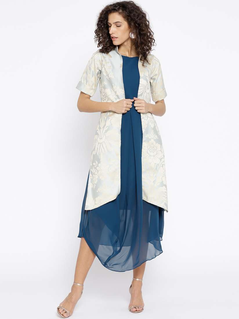 Athena maxi dress with jacket top