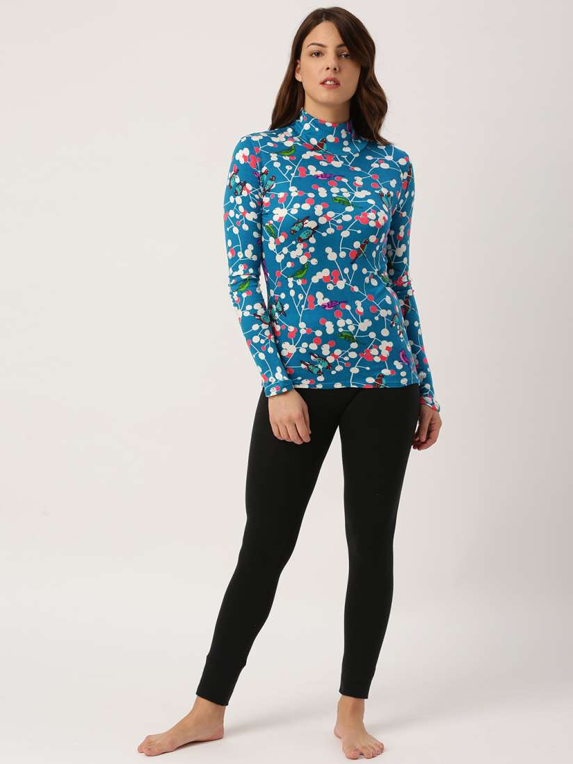 Women's printed thermal tops on sale