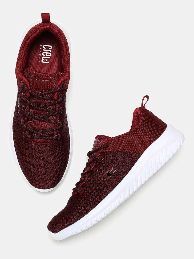 Buy Crew STREET Men Burgundy Running Shoes Sports Shoes for Men 7991243 Myntra