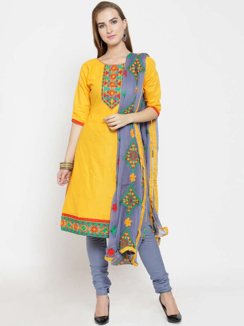 Myntra ladies dress material online