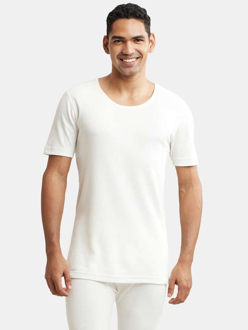 Buy Jockey THERMALS Men White Thermal T shirt 2400 Thermal Tops for Men 80016 Myntra