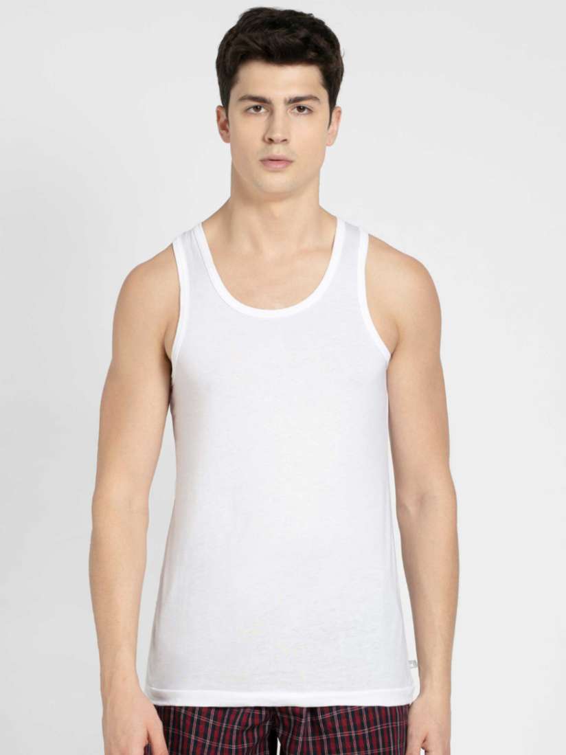 Buy Jockey Combed Cotton Round Neck Sleeveless Vest 8820 Innerwear Vests for Men 80060 Myntra