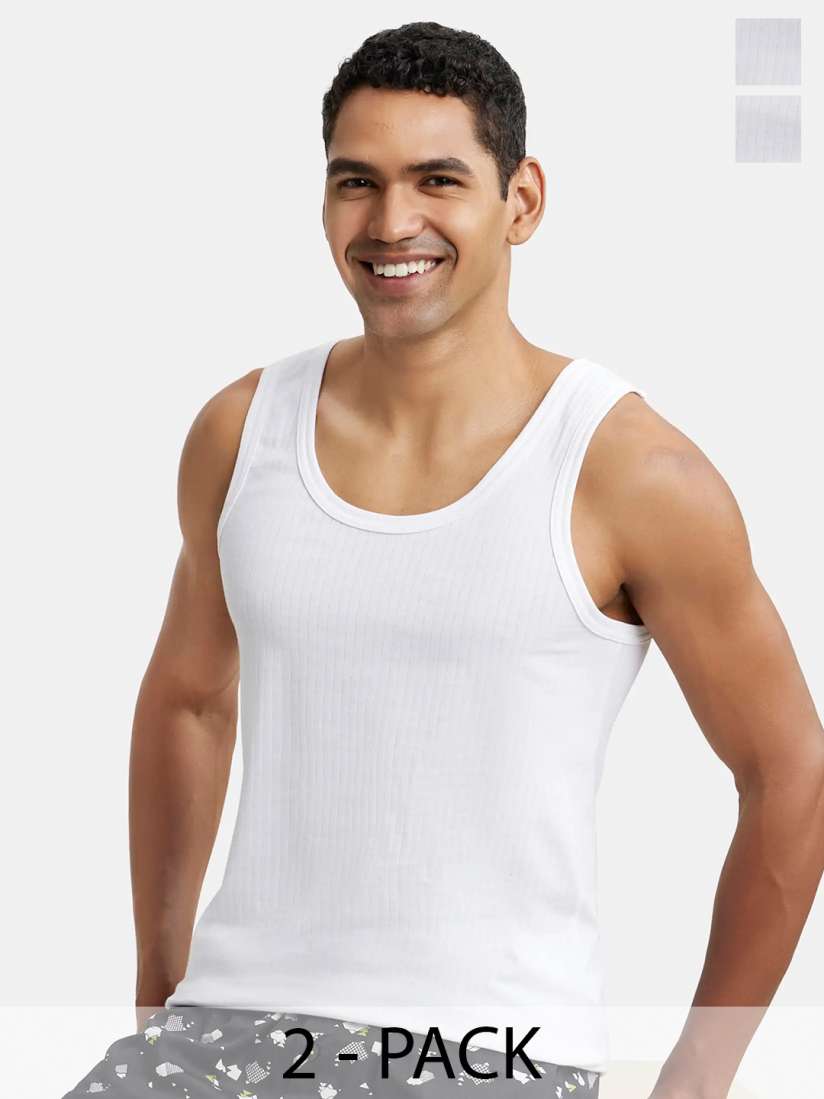 Buy Jockey Pack Of 2 Super Combed Cotton Vest 8816 Innerwear Vests for Men 80062 Myntra