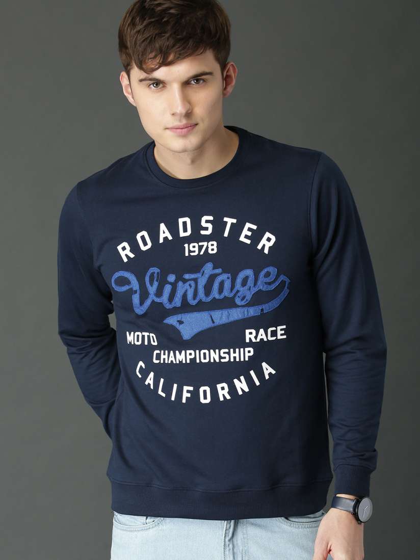 Roadster navy blue sweatshirt 2025