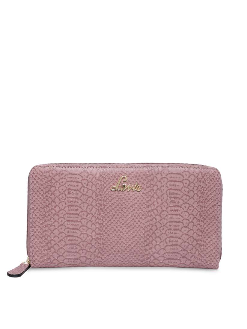 Buy Lavie Women Pink Textured Zip Around Wallet Wallets for Women 8057183 Myntra
