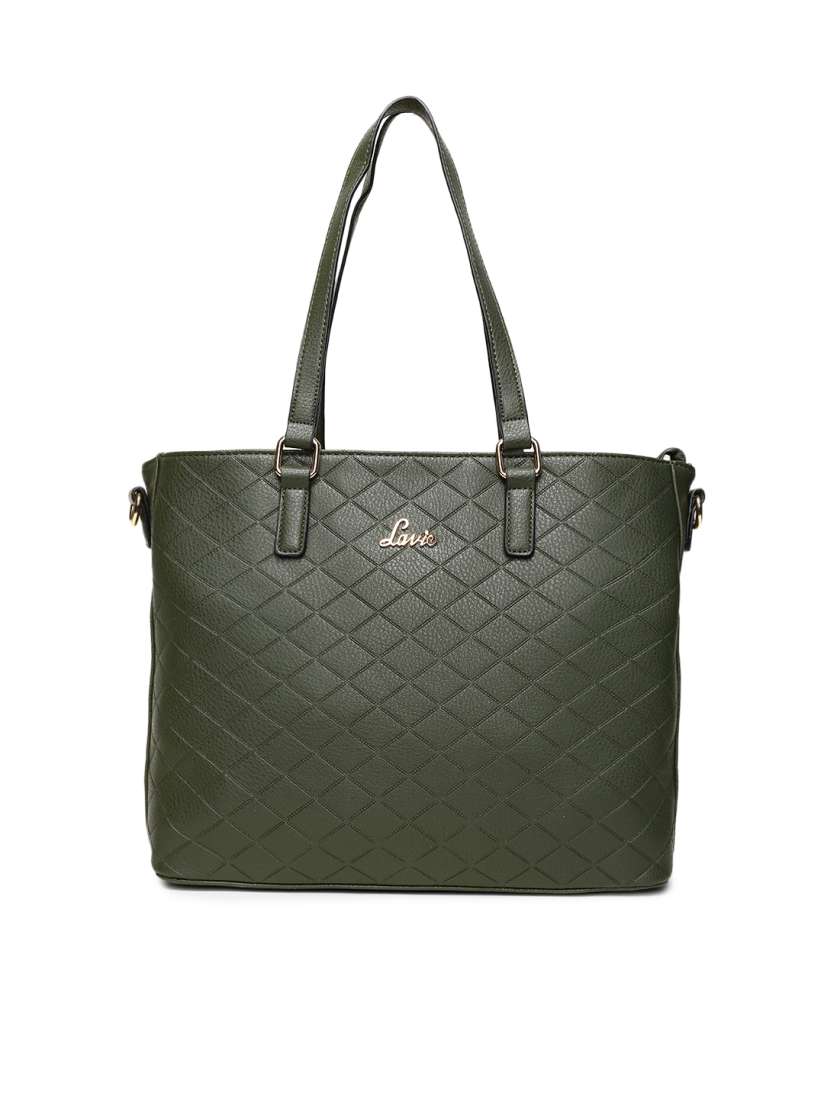 Buy Lavie Olive Green Textured Shoulder Bag Handbags for Women 8057363 Myntra