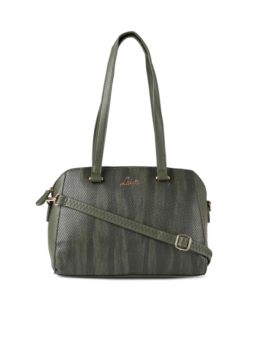 Buy Lavie Olive Green Textured Shoulder Bag Handbags for Women 8057543 Myntra