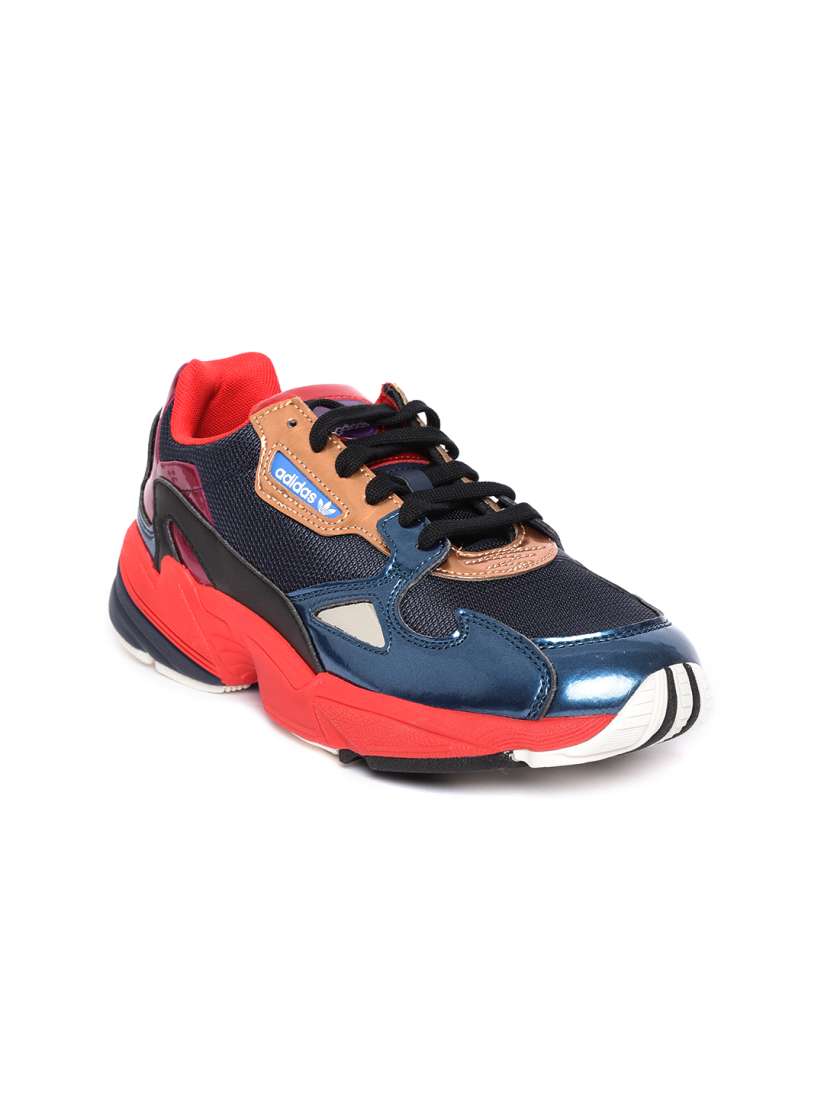 Buy Adidas Originals Women Navy Blue Red FALCON Colourblocked Sneakers Casual Shoes for Women 8058977 Myntra