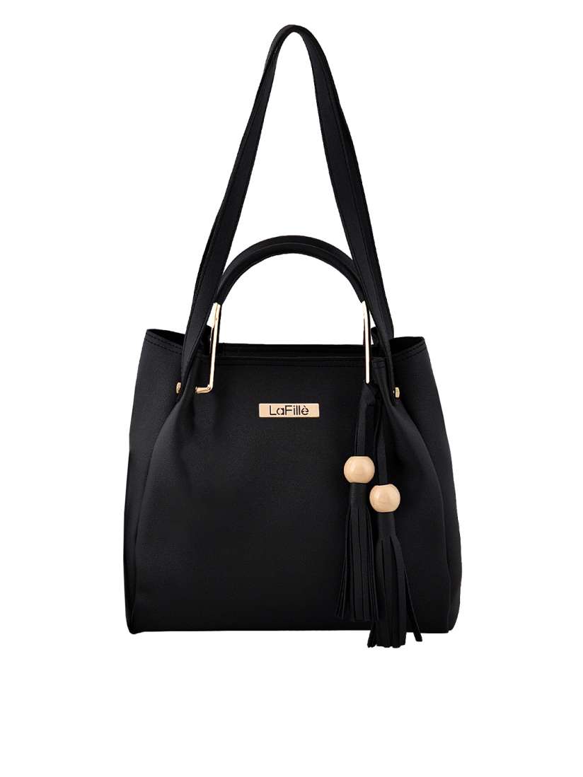 Buy LaFille Pack of 4 Black Solid Handbags Handbags for Women 8072147 Myntra