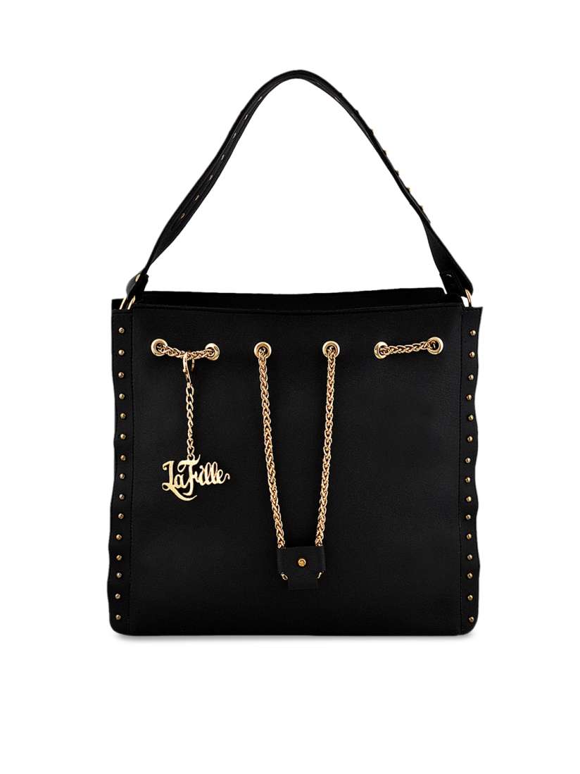 Buy LaFille Pack of 4 Black Solid Handbags Handbags for Women 8072163 Myntra