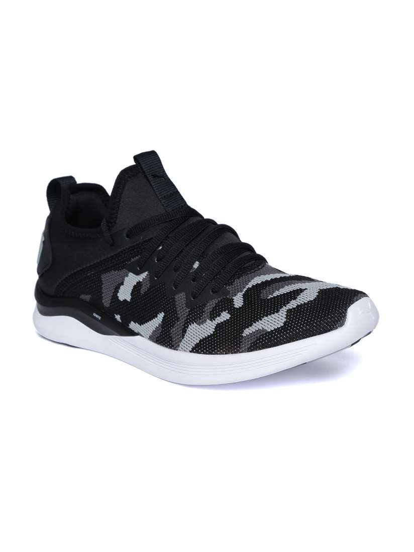 Buy Puma Men Black Grey IGNITE Flash Camouflage Woven Design Running Shoes Sports Shoes for Men 8097315 Myntra
