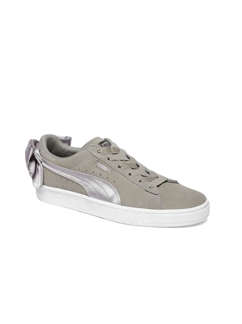 Women's puma basket bow casual shoes deals