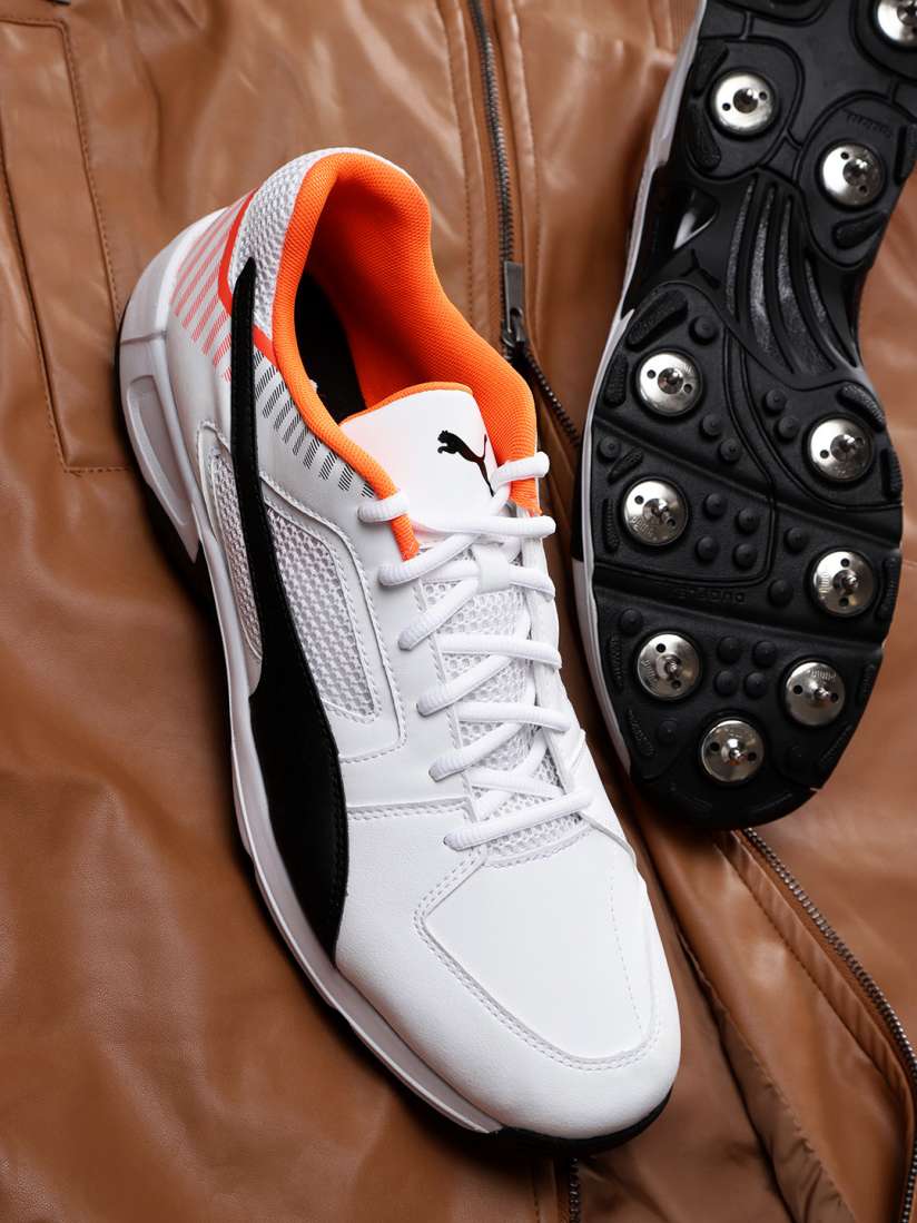Buy Puma Men White Team Full spike II Cricket Shoes Sports Shoes for Men 8097773 Myntra