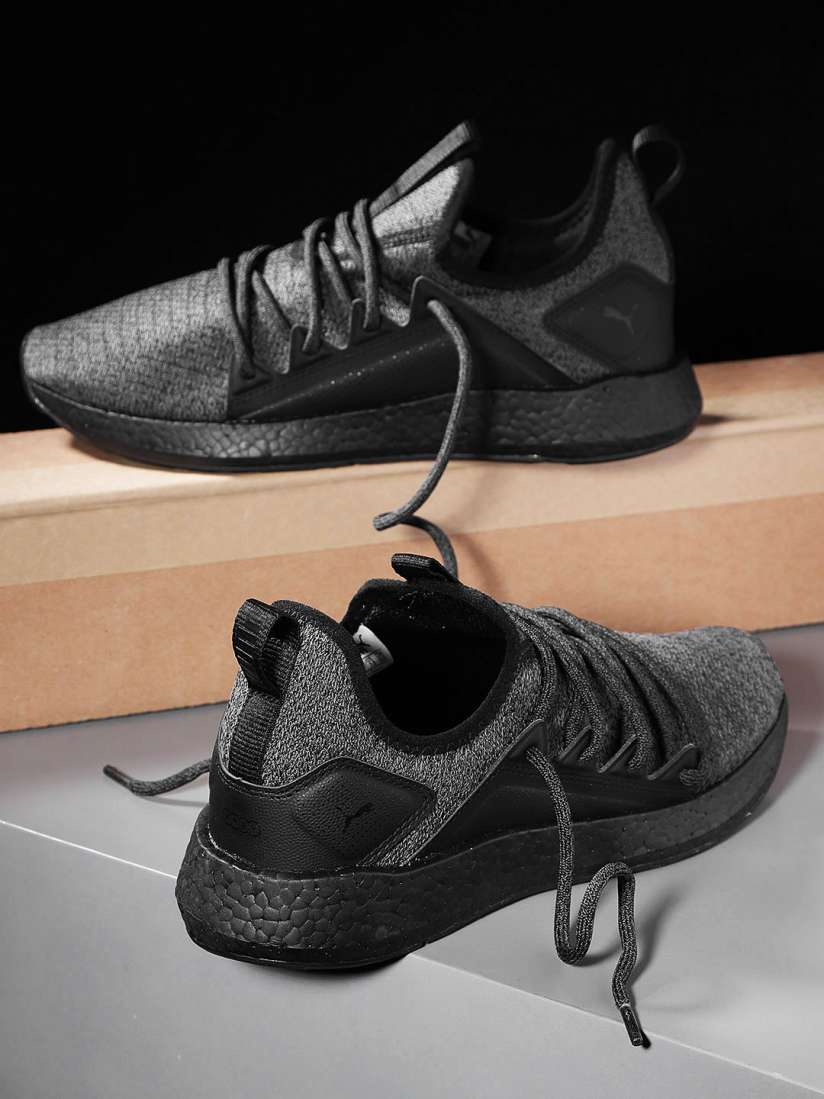 Buy Puma Men Charcoal Grey NRGY Neko Knit Running Shoes Sports Shoes for Men 8098019 Myntra