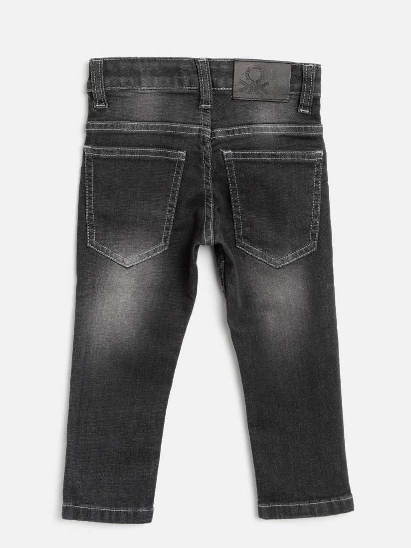 Buy United Colors of Benetton Boys Black Slim Fit Mid Rise Clean Look Stretchable Jeans Jeans for Boys 8098541 Myntra