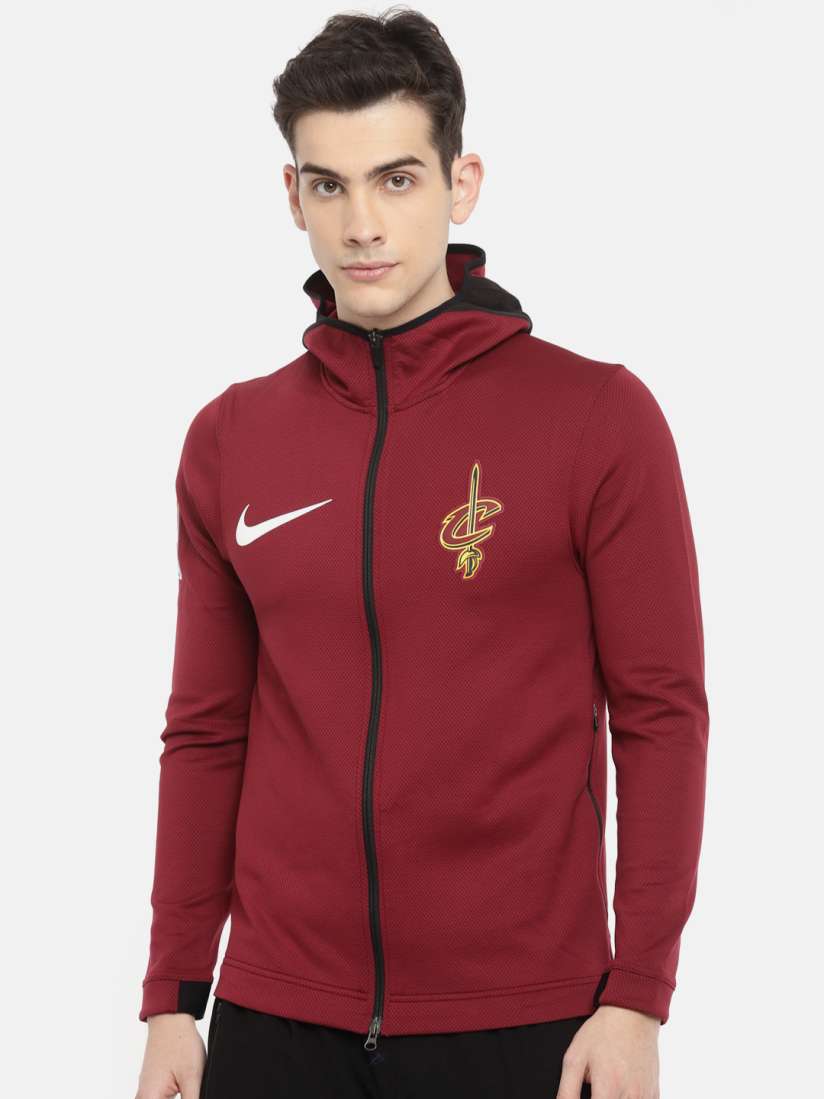 Buy Nike Men Maroon AJ2803 012 Dri Fit Self Design Sporty Jacket Jackets for Men 8101847 Myntra