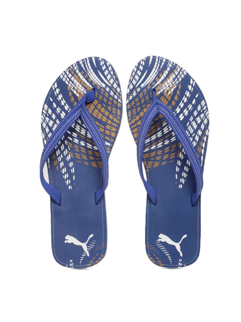 Puma blue thong flip flop shop