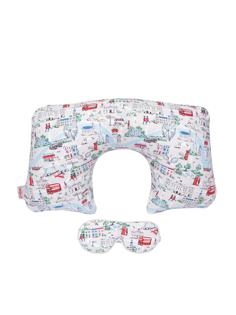 Buy Cath Kidston Women Off White Green Printed Travel Pillow Eye Mask Travel Accessory for Women 8110355 Myntra