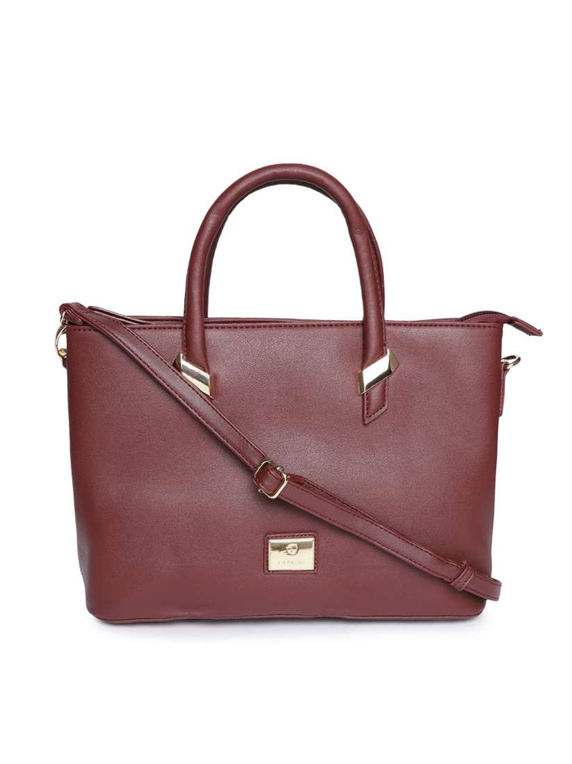 Caprese maroon solid handheld bag hot sale