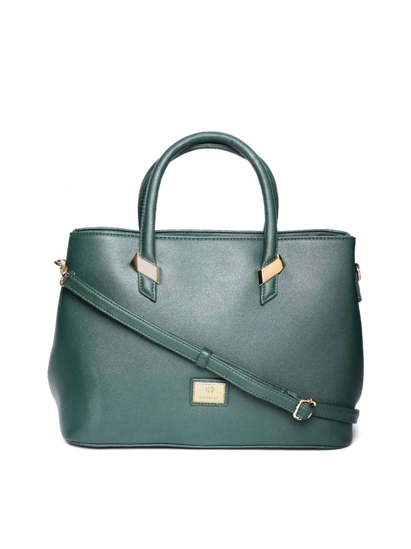 Caprese green solid handheld bag deals