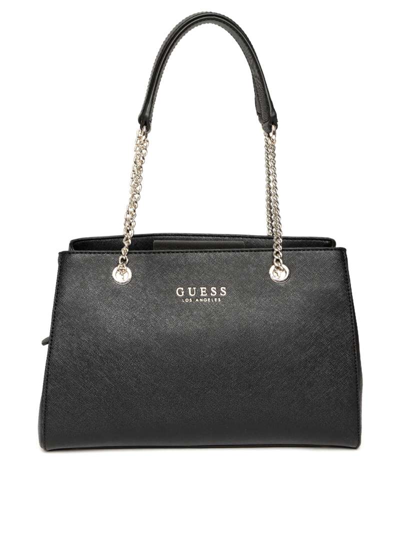 Buy GUESS Black Solid Shoulder Bag Handbags for Women 8112761 Myntra